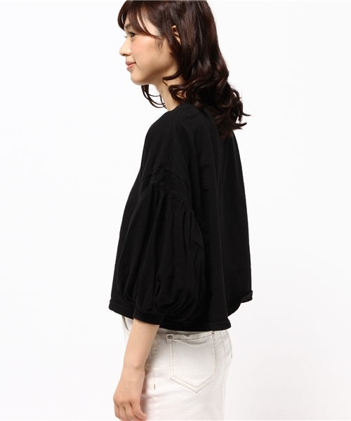 CIAOPANIC（チャオパニック）の「【Ciaopanic】　remakeバルーンT（Tシャツ/カットソー・レディース・オフホワイト/ブラック/グレー・FREE）」の5枚目の写真