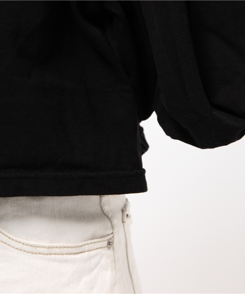 CIAOPANIC（チャオパニック）の「【Ciaopanic】　remakeバルーンT（Tシャツ/カットソー・レディース・オフホワイト/ブラック/グレー・FREE）」の9枚目の写真