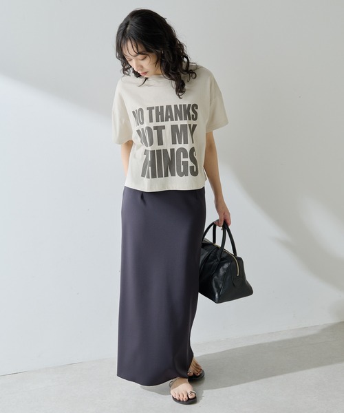 ジャージーIラインロングスカート（スカート）｜Whim Gazette