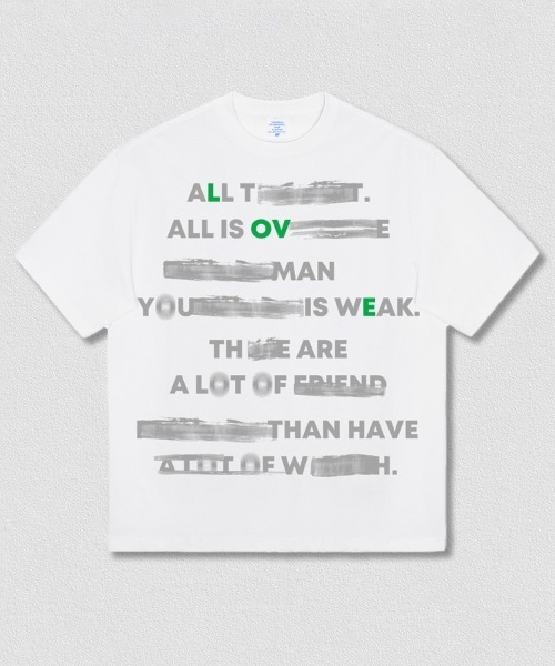 Ressaca(レサーカ)の「オーバーサイズ ロゴプリントクルーネックTシャツ(Tシャツ/カットソー・メンズ・ブラック/ホワイト系/ホワイト/ブラック系・XL/L/M/S)」の6枚目の写真