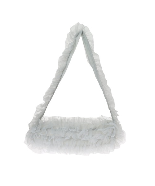 fifth（フィフス）の「チュールフリルバッグ（ショルダーバッグ・レディース・オフホワイト/グレー/ブラック・M）」の8枚目の写真