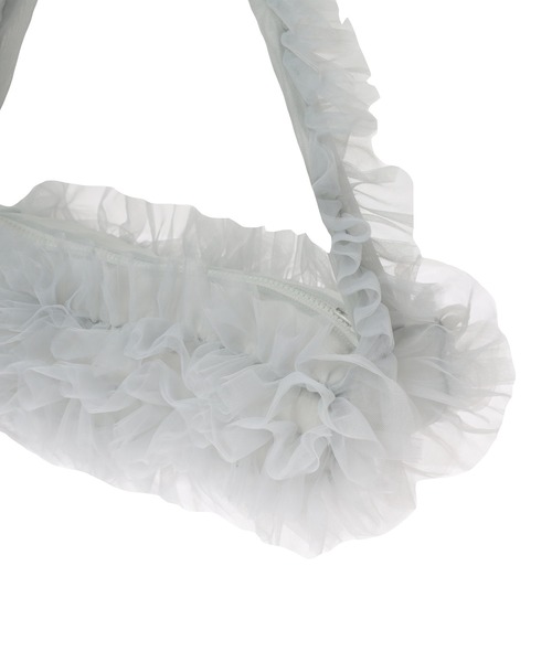 fifth（フィフス）の「チュールフリルバッグ（ショルダーバッグ・レディース・オフホワイト/グレー/ブラック・M）」の10枚目の写真