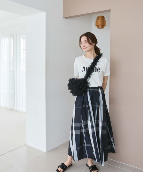 fifth（フィフス）の「チュールフリルバッグ（ショルダーバッグ・レディース・オフホワイト/グレー/ブラック・M）」の17枚目の写真