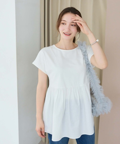 fifth（フィフス）の「チュールフリルバッグ（ショルダーバッグ・レディース・オフホワイト/グレー/ブラック・M）」の13枚目の写真