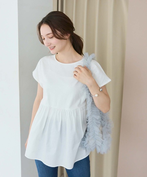 fifth（フィフス）の「チュールフリルバッグ（ショルダーバッグ・レディース・オフホワイト/グレー/ブラック・M）」の14枚目の写真