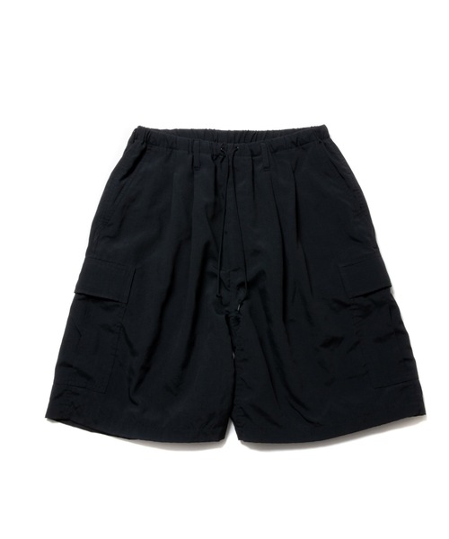 COOTIE PRODUCTIONS(クーティープロダクションズ)の「Polyester Canvas Error Fit Cargo Easy Shorts(カーゴパンツ・メンズ・ベージュ系その他/ブラック・LARGE/MEDIUM/SMALL)」の2枚目の写真
