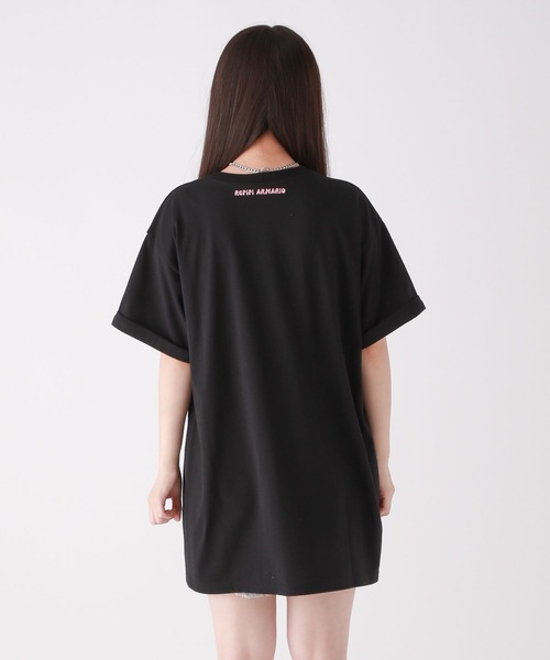 repipi armario（レピピ アルマリオ）の「フォトロゴTワンピース（ワンピース・キッズ・ホワイト/グレー/ブラック・MEDIUM/LARGE/SMALL）」の10枚目の写真