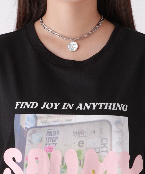 repipi armario（レピピ アルマリオ）の「フォトロゴTワンピース（ワンピース・キッズ・ホワイト/グレー/ブラック・MEDIUM/LARGE/SMALL）」の11枚目の写真