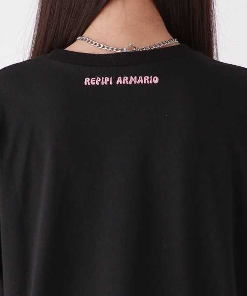 repipi armario（レピピ アルマリオ）の「フォトロゴTワンピース（ワンピース・キッズ・ホワイト/グレー/ブラック・MEDIUM/LARGE/SMALL）」の14枚目の写真