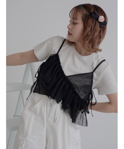 JUMELLE（ジュメロ）の「rose ribbon clip（ヘアピン・レディース・ブラック・FREE）」の7枚目の写真