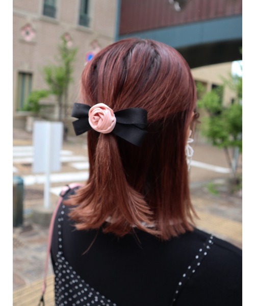 JUMELLE（ジュメロ）の「rose ribbon clip（ヘアピン・レディース・ブラック・FREE）」の15枚目の写真