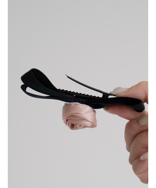 JUMELLE（ジュメロ）の「rose ribbon clip（ヘアピン・レディース・ブラック・FREE）」の18枚目の写真