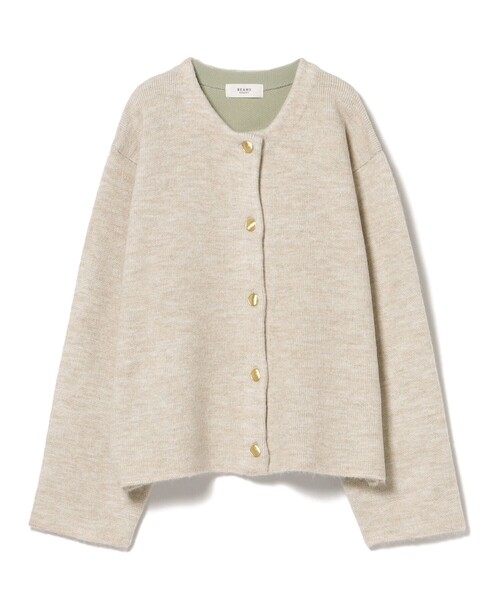 BEAMS HEART(ビームスハート)の「ダブルフェイス クルーニット カーディガン(カーディガン/ボレロ・レディース・グレー/ホワイト系その他5/ネイビー/オフホワイト/インディゴブルー/ホワイト系その他4/グレー系その他/ブルー系その他4・FREE)」の19枚目の写真