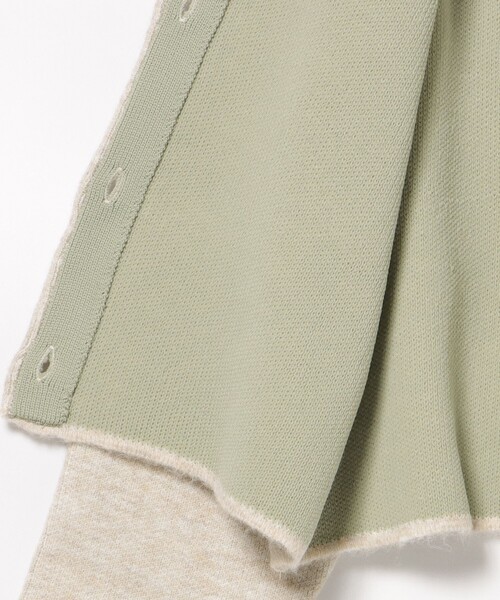 BEAMS HEART(ビームスハート)の「ダブルフェイス クルーニット カーディガン(カーディガン/ボレロ・レディース・グレー/ホワイト系その他5/ネイビー/オフホワイト/インディゴブルー/ホワイト系その他4/グレー系その他/ブルー系その他4・FREE)」の20枚目の写真