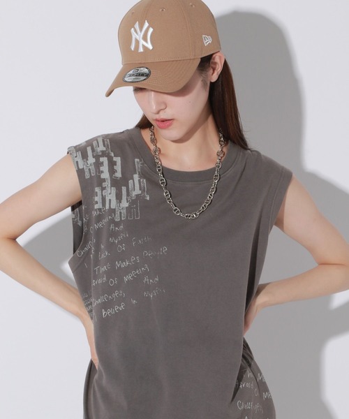 PXG ノースリーブTシャツ　ロゴ UNISEX】ランダムロゴノースリーブTシャツ（Tシャツ/カットソー