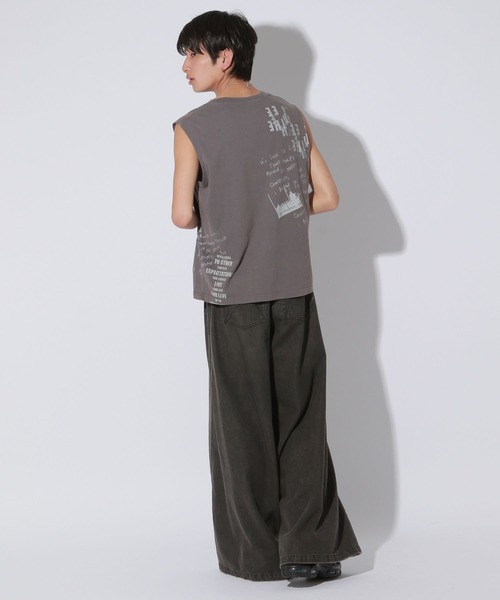 UNISEX】ランダムロゴノースリーブTシャツ（Tシャツ/カットソー