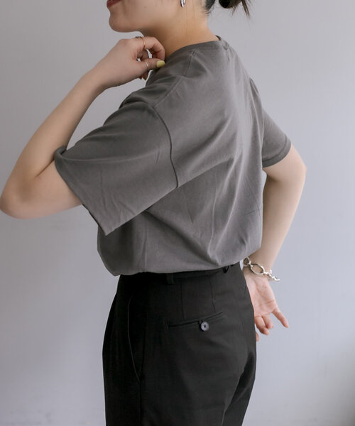 ear PAPILLONNER（イアパピヨネ）の「《綿100%》ラッキーナンバーTシャツ【SUM1 STYLE】（Tシャツ/カットソー・レディース・ホワイト/グレー・FREE）」の17枚目の写真