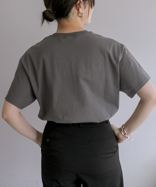 ear PAPILLONNER（イアパピヨネ）の「《綿100%》ラッキーナンバーTシャツ【SUM1 STYLE】（Tシャツ/カットソー・レディース・ホワイト/グレー・FREE）」の16枚目の写真
