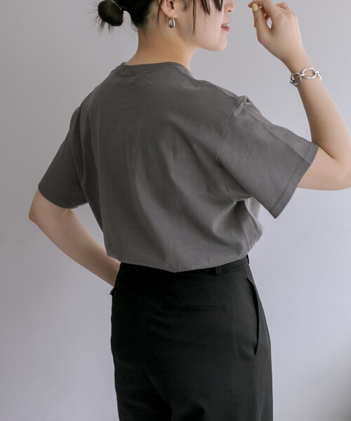 ear PAPILLONNER（イアパピヨネ）の「《綿100%》ラッキーナンバーTシャツ【SUM1 STYLE】（Tシャツ/カットソー・レディース・ホワイト/グレー・FREE）」の15枚目の写真
