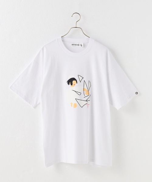 cotton pan(コットンパン)の「COTTON PAN ホンノウ(Tシャツ/カットソー・メンズ・ブラック/ホワイト・MEDIUM/LARGE)」の2枚目の写真