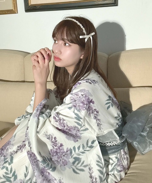セール】◎花柄2wayセパレート浴衣 3点セット(キャミワンピース