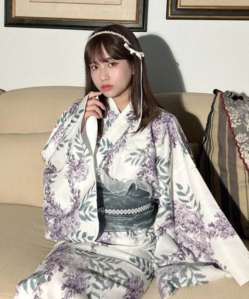 新しく着き セール】◎花柄2wayセパレート浴衣 3点セット(キャミワンピース 着物・浴衣