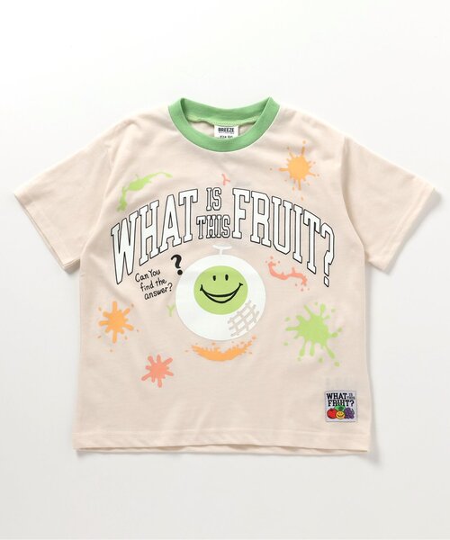 BREEZE（ブリーズ）の「【濡れたら色が浮き出る】フルーツカラーFOスマイルTシャツ（Tシャツ/カットソー・キッズ・グリーン/レッド/パープル・80/90/100/110/120/130/140）」の2枚目の写真