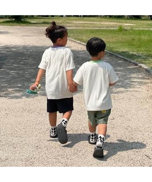 BREEZE（ブリーズ）の「【濡れたら色が浮き出る】フルーツカラーFOスマイルTシャツ（Tシャツ/カットソー・キッズ・グリーン/レッド/パープル・80/90/100/110/120/130/140）」の5枚目の写真