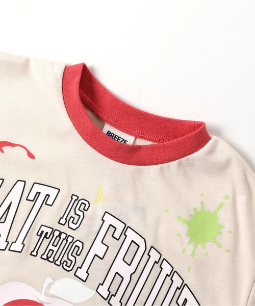 BREEZE（ブリーズ）の「【濡れたら色が浮き出る】フルーツカラーFOスマイルTシャツ（Tシャツ/カットソー・キッズ・グリーン/レッド/パープル・80/90/100/110/120/130/140）」の10枚目の写真