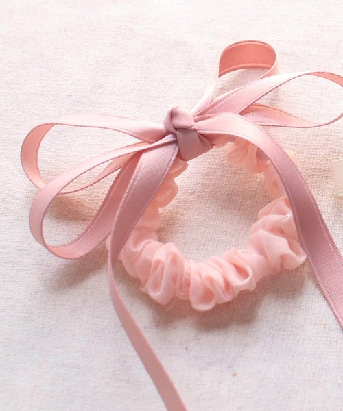 バレンタイン リボン 長め シュシュ（シュシュ）｜Rora（ローラ）の