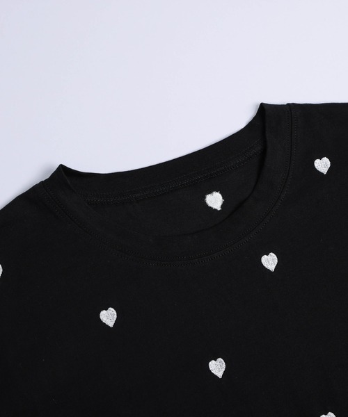 SUGAR BISKET(シュガービスケット)の「ハート刺繍Tシャツ(Tシャツ/カットソー・レディース・ブラック/ホワイト・フリー)」の20枚目の写真