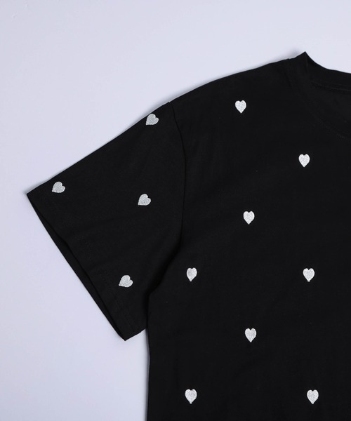 SUGAR BISKET(シュガービスケット)の「ハート刺繍Tシャツ(Tシャツ/カットソー・レディース・ブラック/ホワイト・フリー)」の21枚目の写真