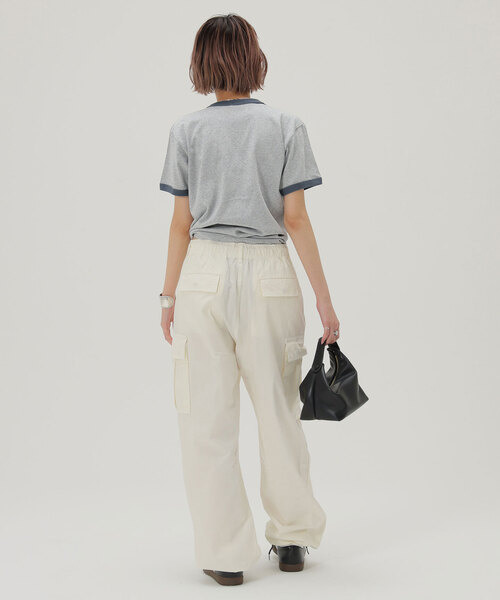 SLOBE citron.（スローブシトロン）の「SLOBE citron./トイ・ストーリー/リンガーTEE（Tシャツ/カットソー・レディース・グレー/ホワイト・FREE）」の5枚目の写真