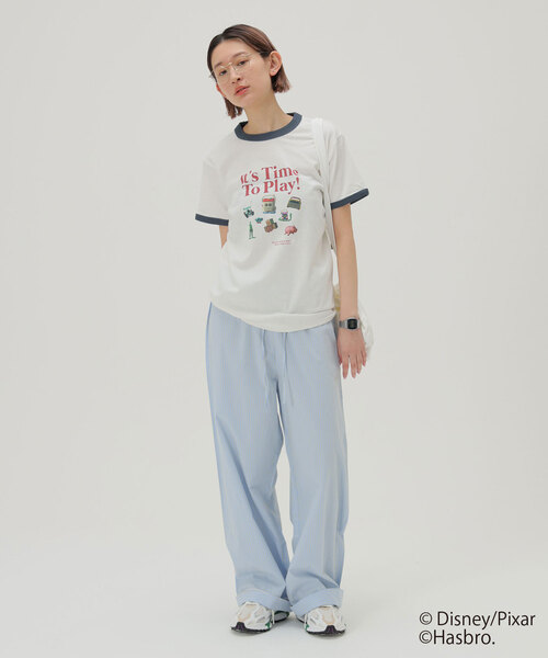 SLOBE citron. メッセージリンガーTEE WEB限定》SLOBE citron. SMILEY リンガーTEE（Tシャツ