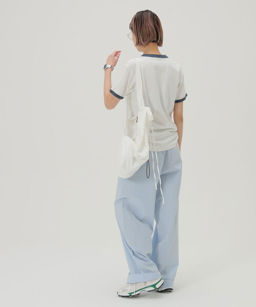 SLOBE citron.（スローブシトロン）の「SLOBE citron./トイ・ストーリー/リンガーTEE（Tシャツ/カットソー・レディース・グレー/ホワイト・FREE）」の18枚目の写真