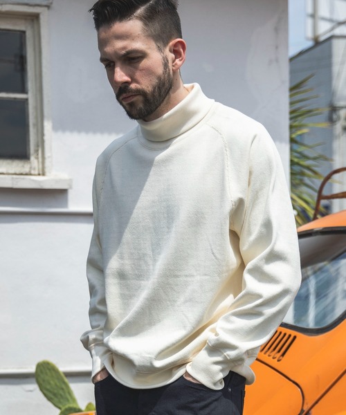 MR.OLIVE（ミスターオリーブ）の「HEAVY-DUTY COTTON / FLAT SEAMER FREEDOM/S TURTLE SHIRT / M243130（スウェット・メンズ・ナチュラル/ブラック/カーキ・MEDIUM/LARGE）」の3枚目の写真