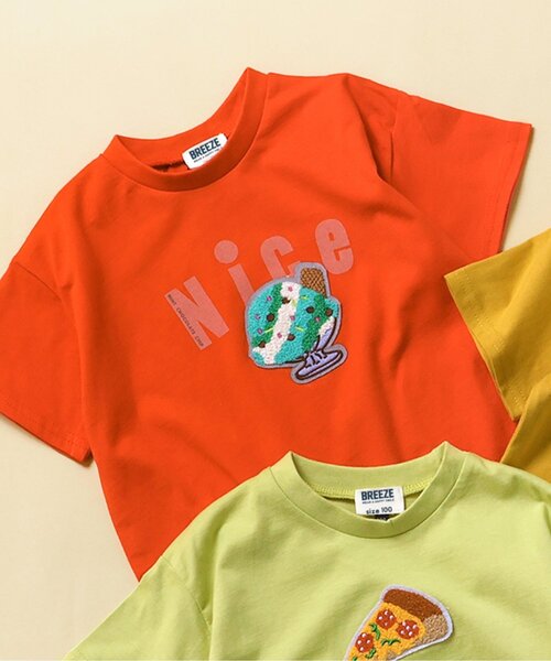 BREEZE（ブリーズ）の「【ユニセックス・12色】ヴィンテージバリエーションTシャツ_一部WEB限定サイズ（Tシャツ/カットソー・キッズ・アイボリー/ブラック/ブルー/グレー/グリーン/ライム/ベージュ/パープル/ネイビー/ミント/オレンジ/マスタード・120/130/90/110/80/100/160/150/140）」の12枚目の写真