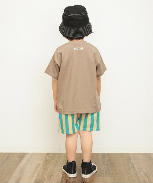 BREEZE（ブリーズ）の「【ユニセックス・12色】ヴィンテージバリエーションTシャツ_一部WEB限定サイズ（Tシャツ/カットソー・キッズ・アイボリー/ブラック/ブルー/グレー/グリーン/ライム/ベージュ/パープル/ネイビー/ミント/オレンジ/マスタード・120/130/90/110/80/100/160/150/140）」の14枚目の写真