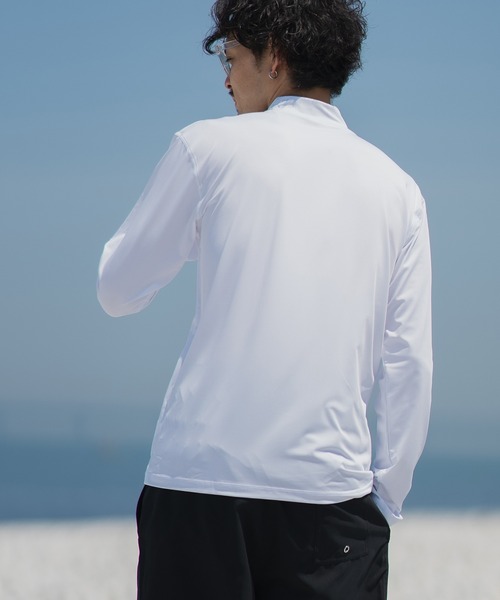 improves（インプローブス）の「ジップアップ 長袖 ラッシュガード（ラッシュガード・メンズ・チャコール/ネイビー/ブラック/ライム/ホワイト・X-LARGE/LARGE/MEDIUM）」の7枚目の写真