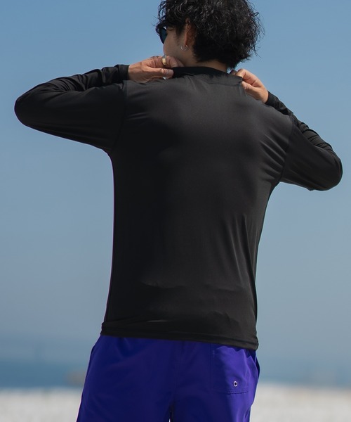 improves（インプローブス）の「ジップアップ 長袖 ラッシュガード（ラッシュガード・メンズ・チャコール/ネイビー/ブラック/ライム/ホワイト・X-LARGE/LARGE/MEDIUM）」の11枚目の写真