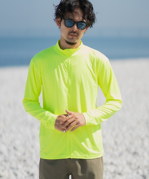 improves（インプローブス）の「ジップアップ 長袖 ラッシュガード（ラッシュガード・メンズ・チャコール/ネイビー/ブラック/ライム/ホワイト・X-LARGE/LARGE/MEDIUM）」の19枚目の写真