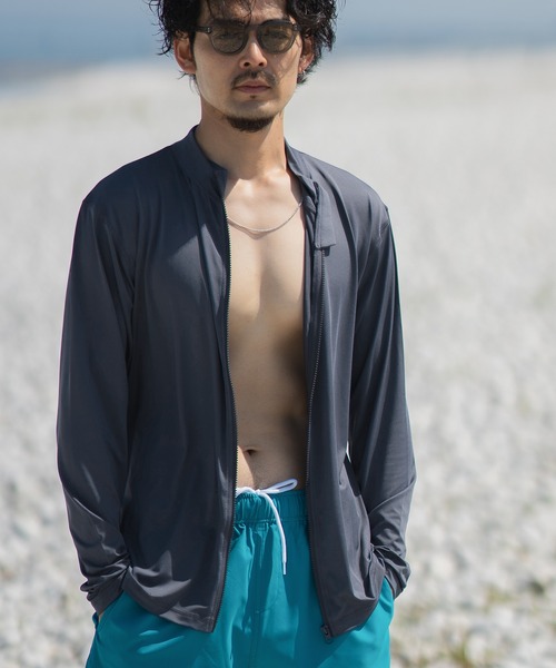 improves（インプローブス）の「ジップアップ 長袖 ラッシュガード（ラッシュガード・メンズ・チャコール/ネイビー/ブラック/ライム/ホワイト・X-LARGE/LARGE/MEDIUM）」の17枚目の写真