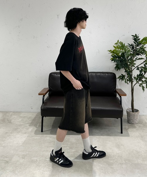 sedacle(セダクル)の「アソートダブルニーハーフパンツ(デニムパンツ・メンズ・ブラック/グレー/ブルー/インディゴブルー・MEDIUM/LARGE/SMALL)」の14枚目の写真