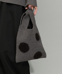 【WEB限定・サステナブル】ループジャカードドットミニBAG