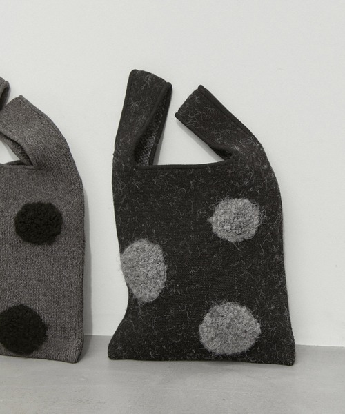 そらてん　アダムエロペ サステナブル　ループジャカードドットニッ WEB限定・サステナブル】ループジャカードドットニット