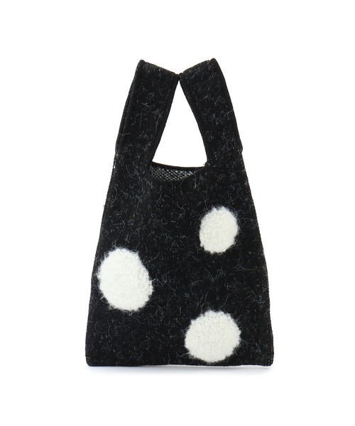 ADAM ET ROPE'(アダムエロペ)の「【WEB限定・サステナブル】ループジャカードドットミニBAG(ハンドバッグ・レディース・グレー/ブラック系その他/ブラック・FREE)」の15枚目の写真