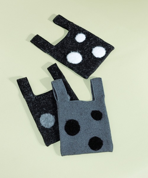 WEB限定・サステナブル】ループジャカードドットミニBAG