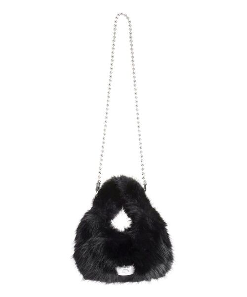 jouetie(ジュエティ)の「ファーハンドBAG(ハンドバッグ・レディース・ブラック/オフホワイト/ブルー・FREE)」の7枚目の写真