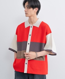 SINSS | Loose fit knit polo shirt / ルーズフィットニットポロシャツ（半袖）(ポロシャツ)