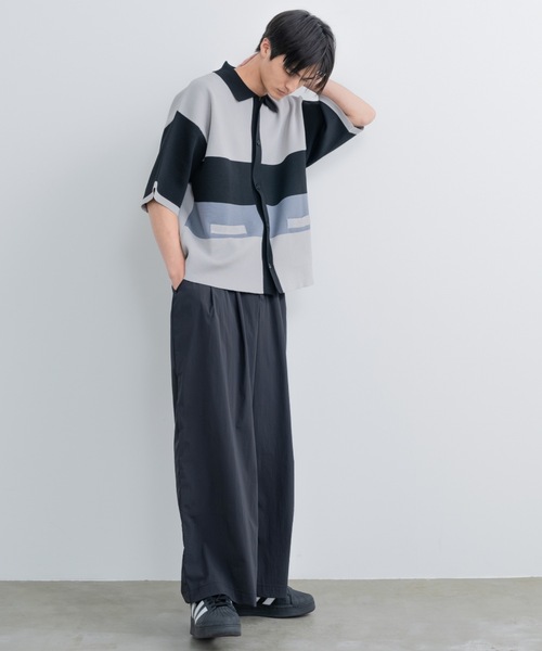 SINSS（シンス）の「Loose fit knit polo shirt / ルーズ